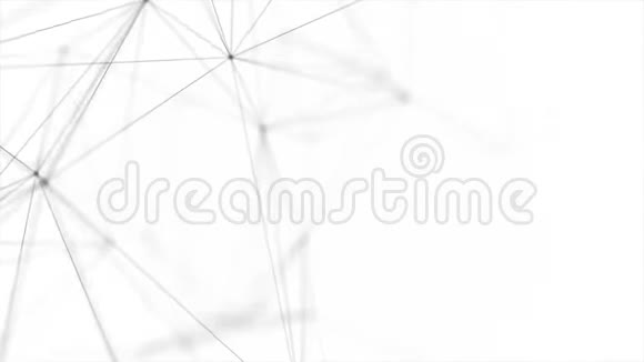 抽象线条三角形和点循环动画的数字凸视频的预览图