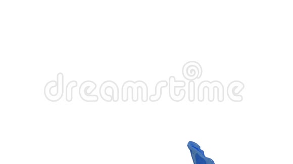 蓝色油漆飞溅在空气中拍摄的慢运动与阿尔法通道使用阿尔法面具卢玛哑光彩色液体飞舞视频的预览图