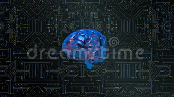 发光脑和电脑电路板视频的预览图
