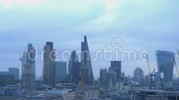 伦敦金融城的著名建筑视频的预览图