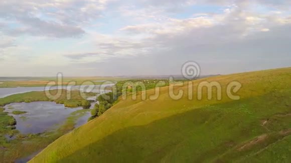 多瑙河三角洲鸟瞰图视频的预览图