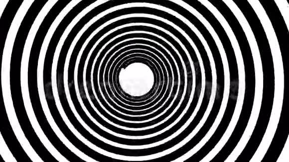 螺旋催眠动画黑白循环动画视频的预览图