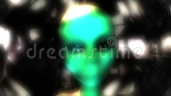 外星人头的3D动画视频的预览图