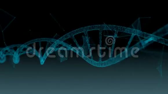 人类DNA摘要背景与丛循环动画视频的预览图