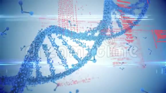DNA螺旋的数字合成视频的预览图