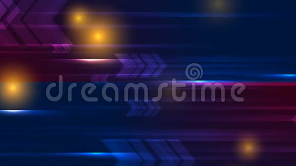 七彩发光霓虹科技视频动画视频的预览图