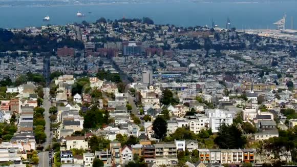 风景秀丽的旧金山天际线视频的预览图