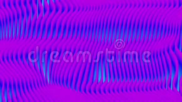 用蓝色抽象彩色波浪背景视频的预览图