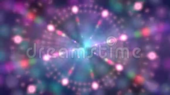模糊发光运动粒子动画背景视频的预览图
