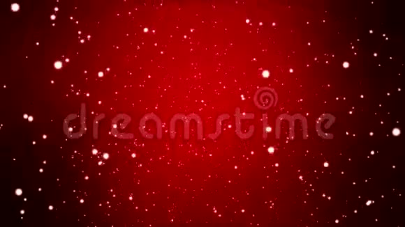 雪花落在红色背景上的视频动画视频的预览图