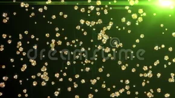 金环粒子无缝背景视频的预览图
