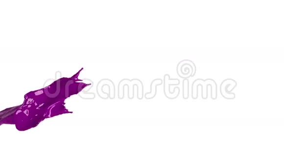 很大的裂痕紫色液体彩色颜料视频的预览图