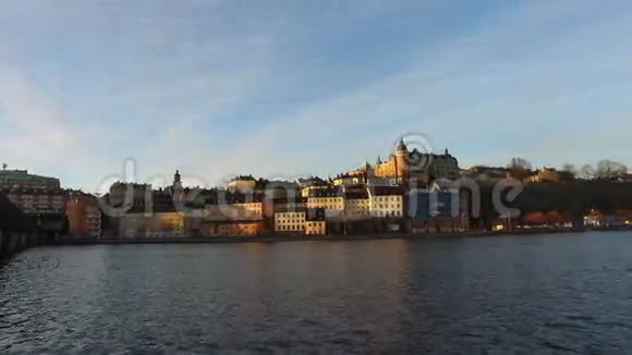 斯德哥尔摩老城城市景观瑞典视频的预览图