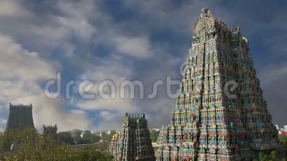 南印度泰米尔纳德邦马德鲁伊的印度教米纳克什神庙视频的预览图
