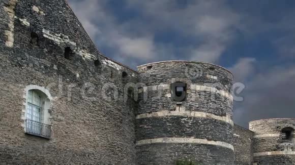 法国缅因州至卢瓦尔的安格斯城堡视频的预览图