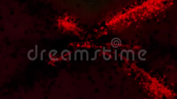银河红色顺时针旋转明亮的圆形粒子视频的预览图