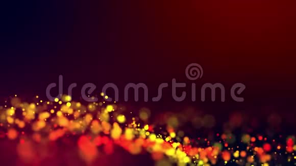 抽象闪光4k背景与闪亮的bokeh闪闪发光的多色粒子为明亮的节日活动使用美洲狮视频的预览图