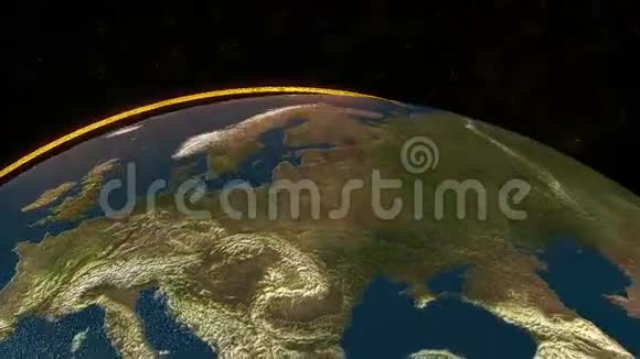 3D动画呈现地球视频的预览图