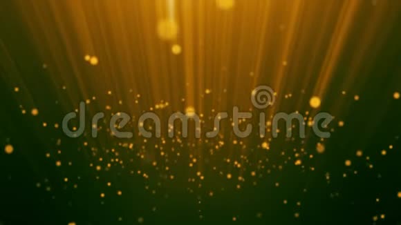 金色闪光的微粒奖励灰尘抽象背景循环视频的预览图