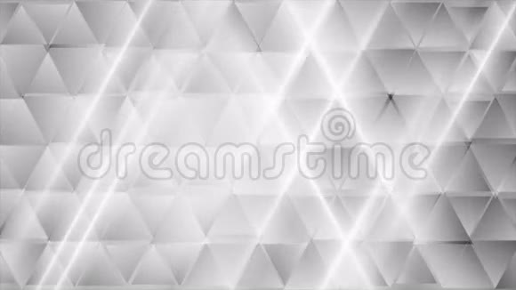 抽象灰色技术几何三角形视频剪辑视频的预览图