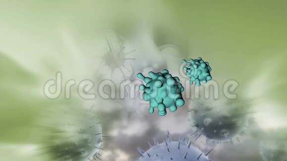 癌症细胞在癌症图像背景上视频的预览图