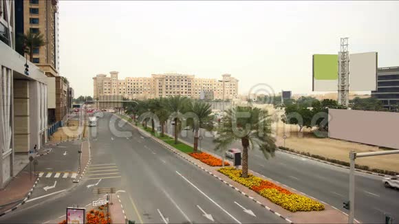 迪拜码头一天4k的时间间隔视频的预览图
