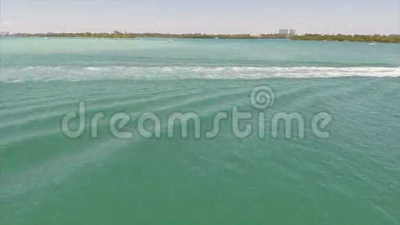 迈阿密一艘船的空中录像视频的预览图