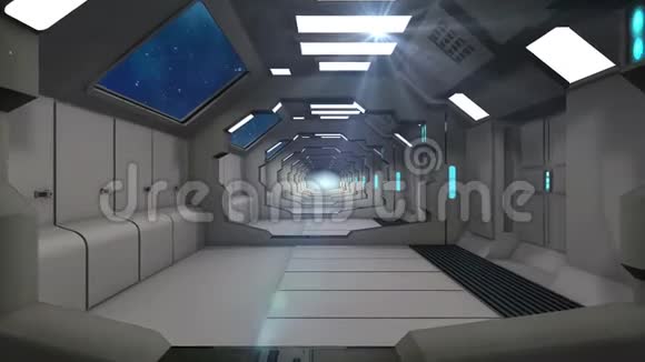 未来派房间内部概念视频的预览图