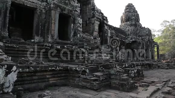 柬埔寨暹粒吴哥Thom寺建筑群视频的预览图