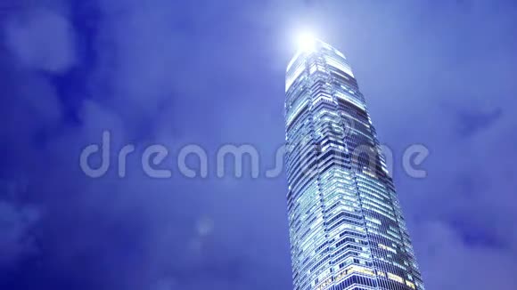 香港摩天大楼的时间视频的预览图