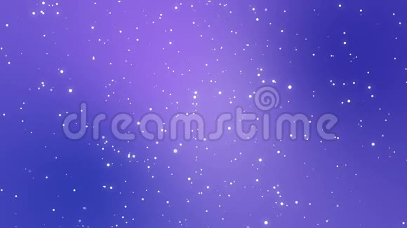 夜空闪耀着紫色渐变背景的星星视频的预览图