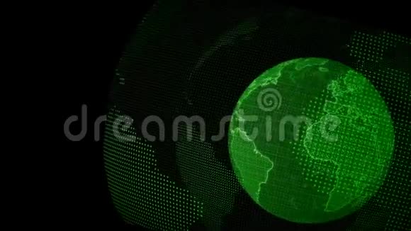 数字行星地球动画视频的预览图