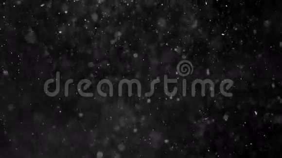 尘埃云孤立的黑色背景气泡视频的预览图