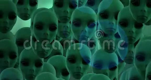 外星人头像的数字动画视频的预览图
