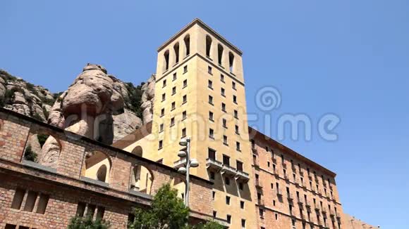 巴塞罗那附近的蒙特塞拉特修道院视频的预览图