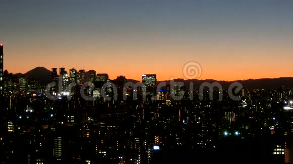 东京夜景的时间推移视频的预览图