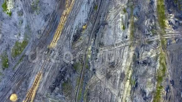 波兰南部的老煤矿从上面看视频的预览图