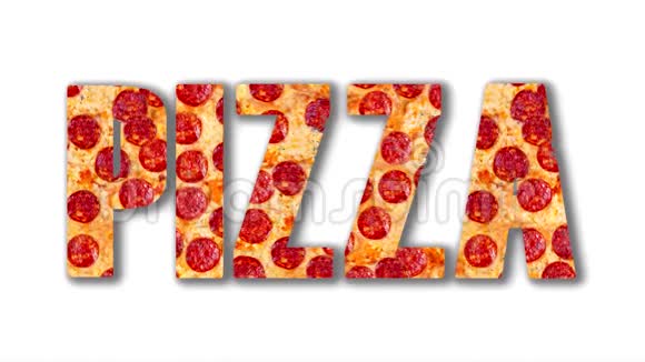背景意大利辣香肠披萨的视频视频的预览图