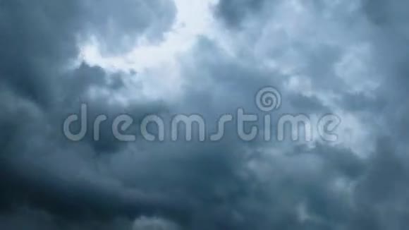 暴风云穿过蓝天视频的预览图