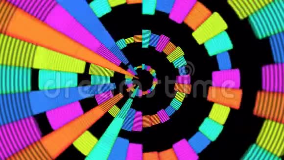 彩色音频音乐均衡级图形计算机生成技术视频的预览图