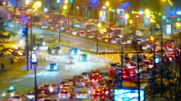 俄罗斯莫斯科的交通堵塞视频的预览图