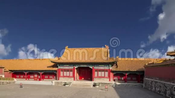 中国北京紫禁城明朝末年的中国皇宫视频的预览图