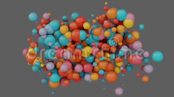 三维球体的抽象背景视频的预览图