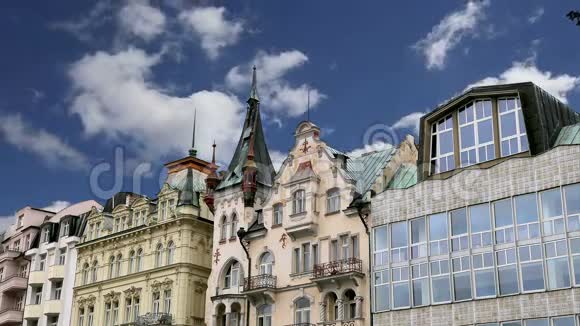卡罗维瓦里卡尔斯巴德波希米亚西部著名的温泉城捷克非常受欢迎的旅游目的地视频的预览图