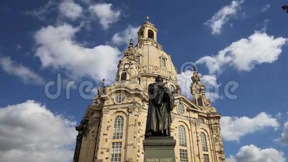 德累斯顿夫人教堂是德国德累斯顿的路德教会视频的预览图