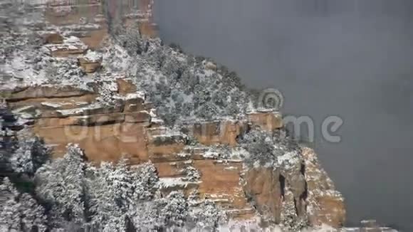 大峡谷冬季雪视频的预览图