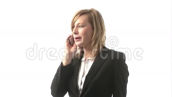 商务女性打电话视频的预览图