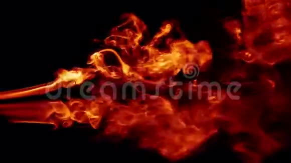 火灾燃烧流体烟气元素视频的预览图