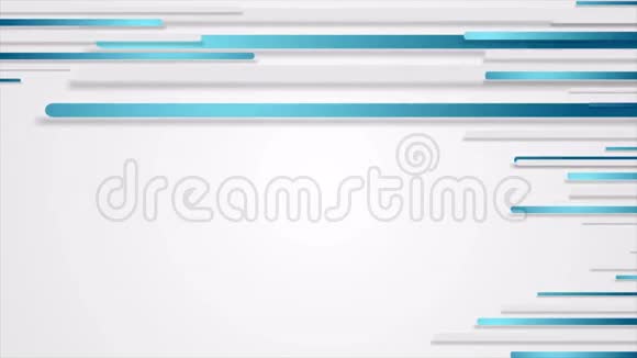 蓝色灰色条纹抽象技术视频动画视频的预览图