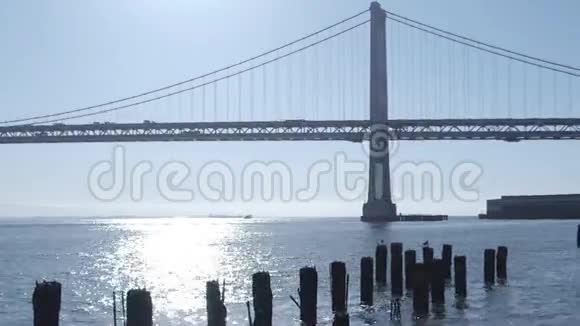 加州旧金山的海湾大桥视频的预览图